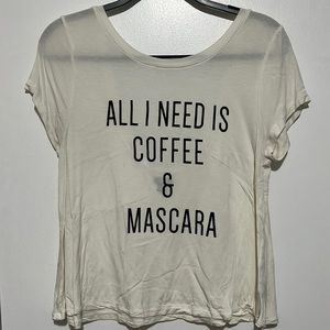 Aerie Coffee & Mascara Shirt